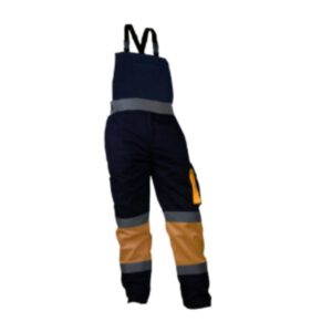 Vizwell VWTC150 Hi Vis Warnschutz-Latzhose Orange / Gelb