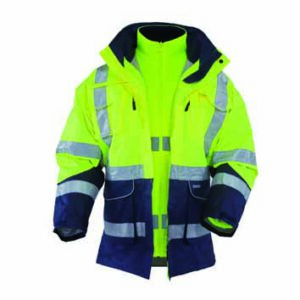 Vizwell VWJK05B Ripstop Warnschutzjacke gelb