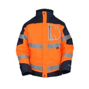 Vizwell VWJK261ON Warnschutz Winterjacke orange