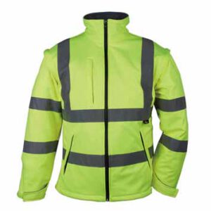 Warnschutz Softshelljacke VWJK176-Y gelb